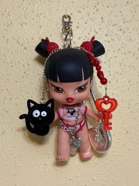 Bratz Keychain Doll with Red Accents